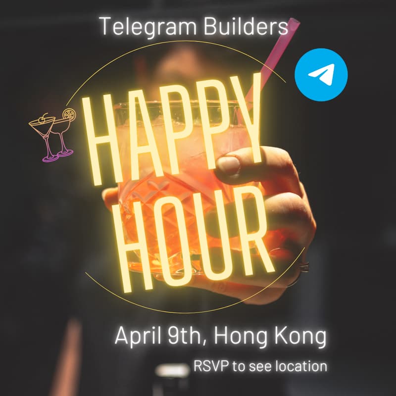 Cover Image for Telegram Builders Happy Hour 🍻