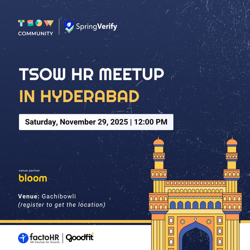 Cover Image for TSOW HR Meetup in Hyderabad