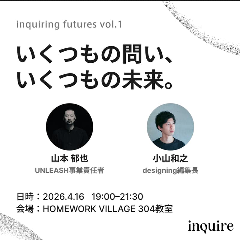 Cover Image for inquiring futures #1「いくつもの問い、いくつもの未来」
