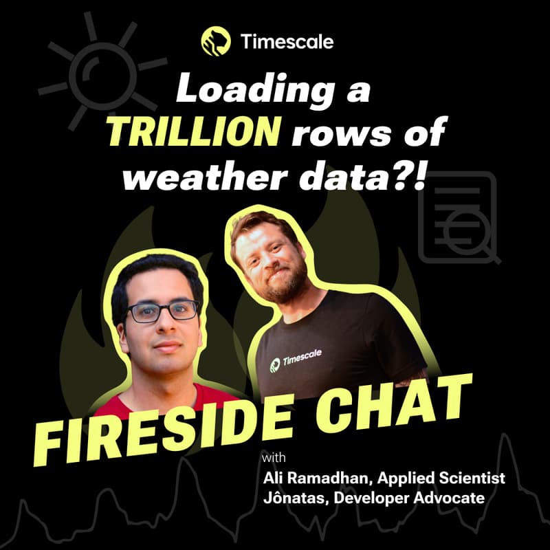 Cover Image for Loading a trillion rows of weather data into TimescaleDB with Ali Ramadhan