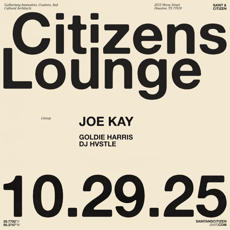 Cover Image for Citizen's Lounge - Presented by Saint & Citizen