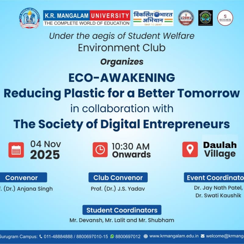 Cover Image for ECO-AWAKENING : Reducing Plastic For A Better Tomorrow