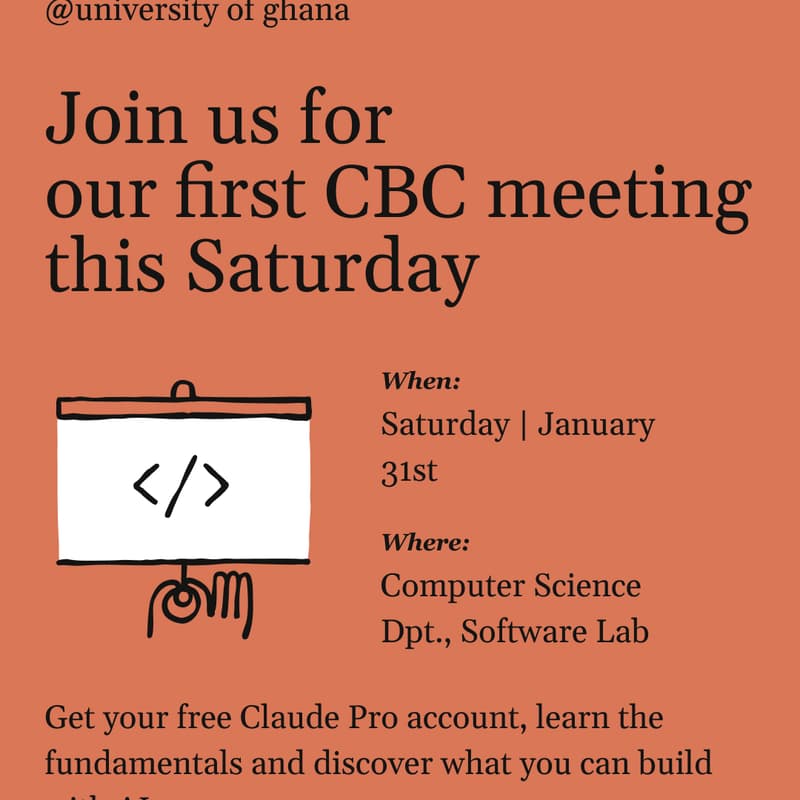 Cover Image for Claude Builder Club @ UG Meeting #1