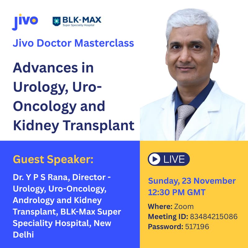 Cover Image for Jivo Masterclass | Advances in Urology, Uro-Oncology and Kidney Transplant