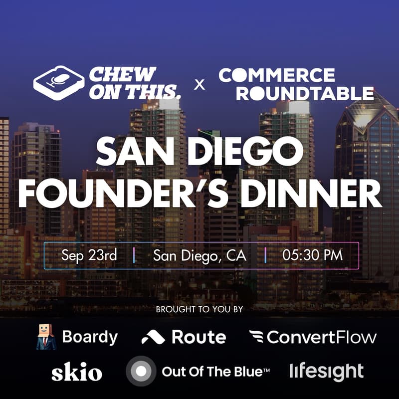 Cover Image for Chew On This x Commerce Roundtable: San Diego Dinner