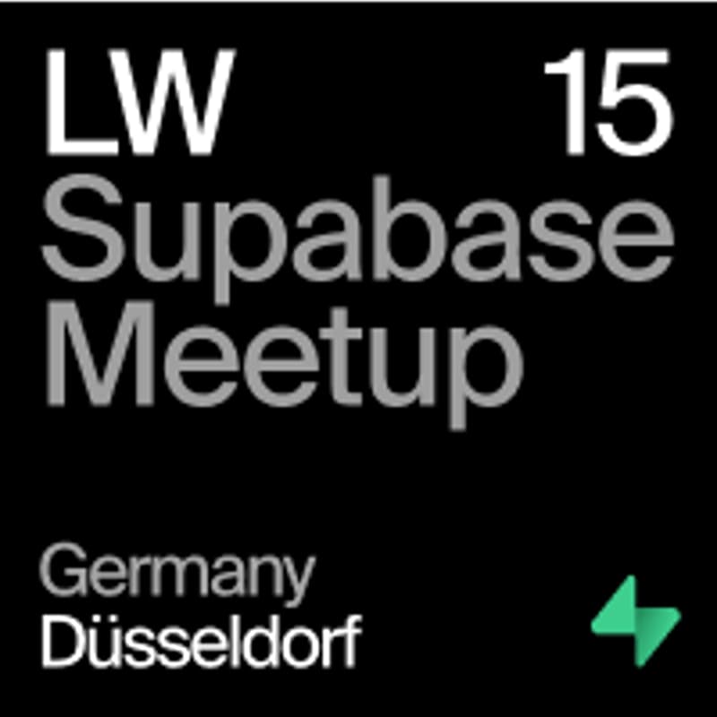Cover Image for LW15 - Düsseldorf, Germany - Supabase Meetup