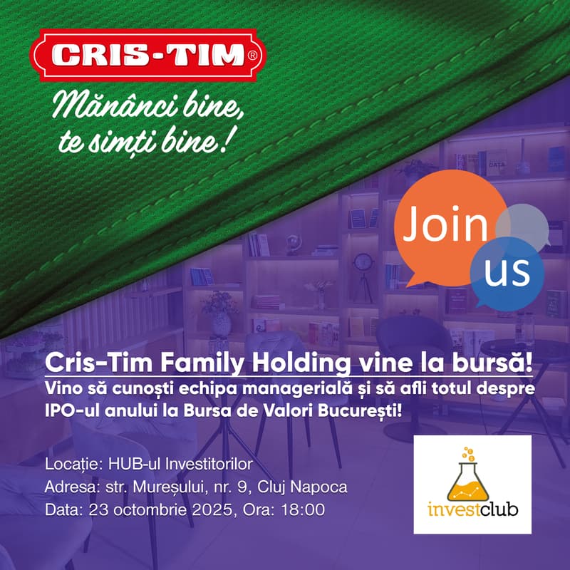 Cover Image for Cris-Tim vine la bursă! Vino să cunoști echipa și să afli totul despre IPO-ul anului la BVB!