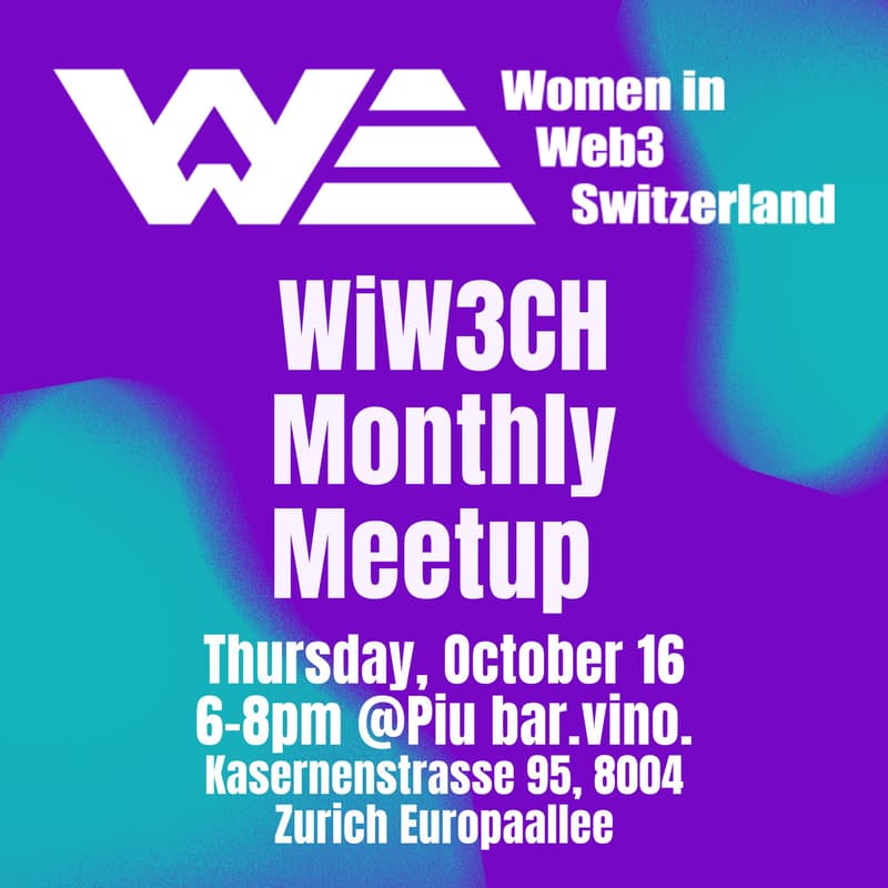 Cover Image for WiW3CH Monthly Meetup in October