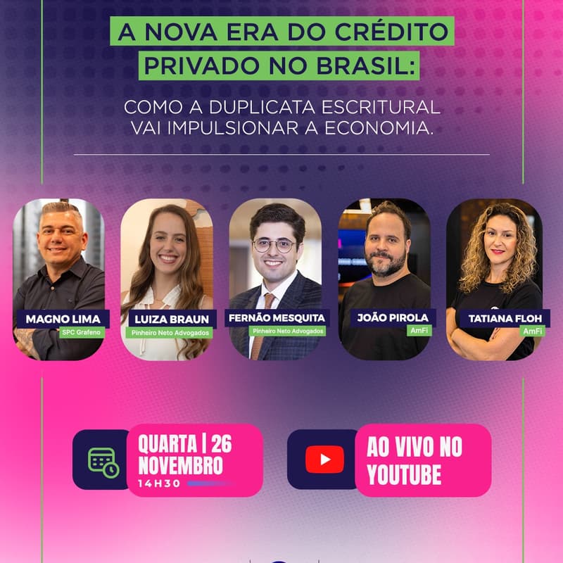 Cover Image for Live: A NOVA ERA DO CRÉDITO PRIVADO NO BRASIL: Como a duplicata escritural vai impulsionar a economia