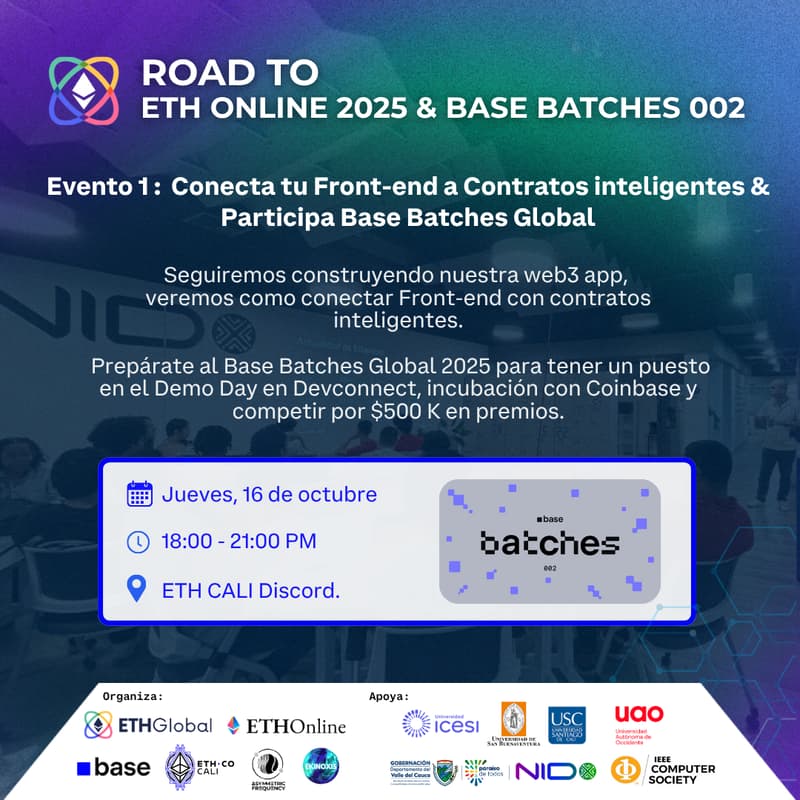 Cover Image for [ONLINE] Construir una app parte 2 + Base Batches Global