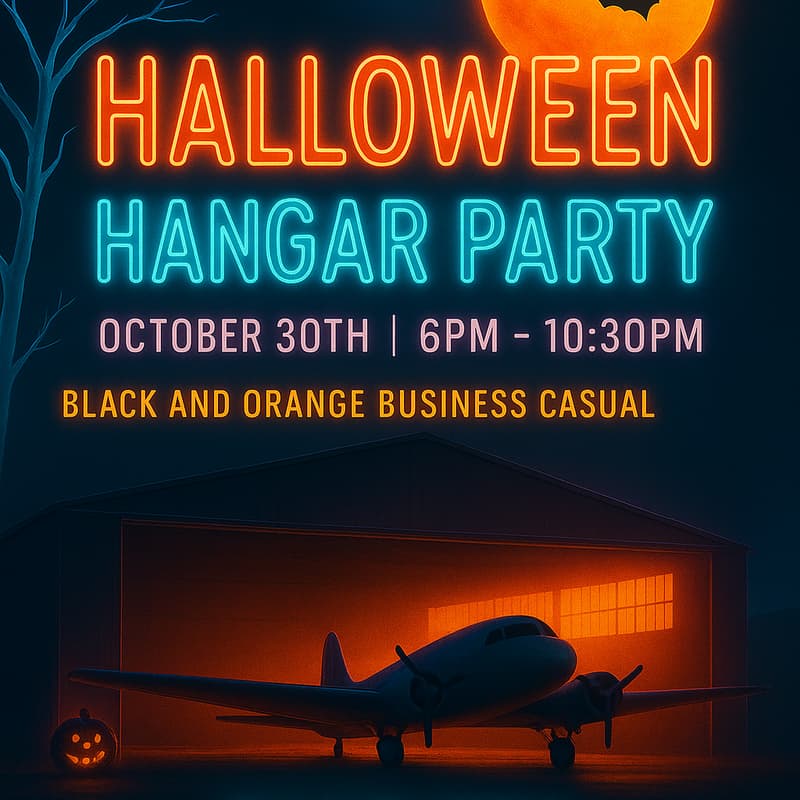 Cover Image for Halloween Hangar Party @ NorCal Aviation