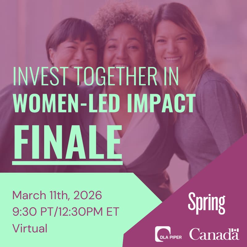 Cover Image for Invest Together in Women-Led Impact Finale