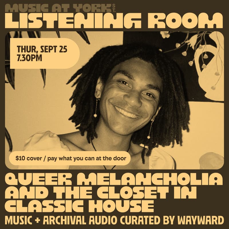 Cover Image for Listening Room: Queer melancholia and the closet in classic house by WAYWARD