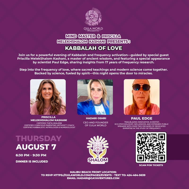 Cover Image for Mind Master & Priscilla Melekhshalom Kashani Presents : Kabbalah Of Love