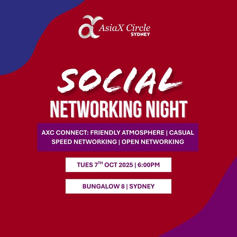 Cover Image for (Sydney) AsiaX Circle Social Networking Night