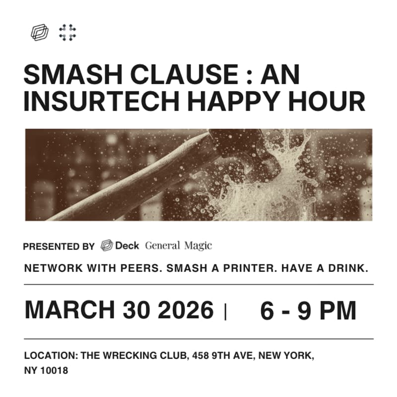 Cover Image for 🔨 SMASH CLAUSE : An Insurtech Happy Hour
