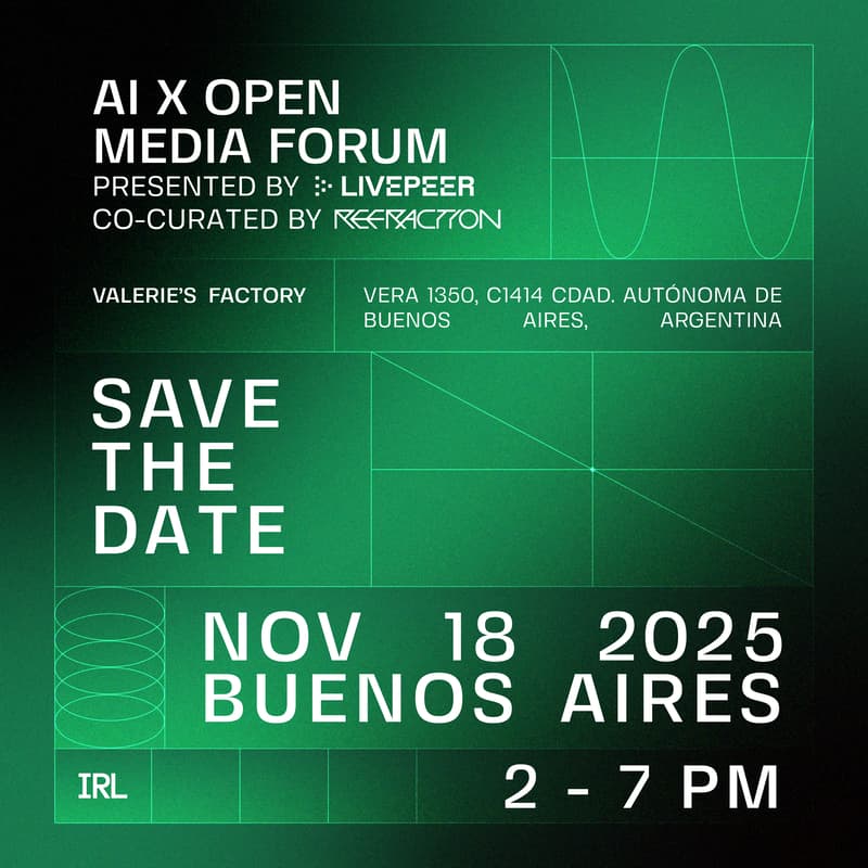 Cover Image for AI x Open Media Forum presented by Livepeer, co-curated with Refraction