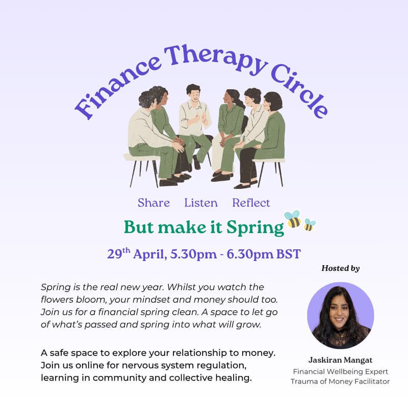 Cover Image for Finance Therapy Circle But Make It Spring