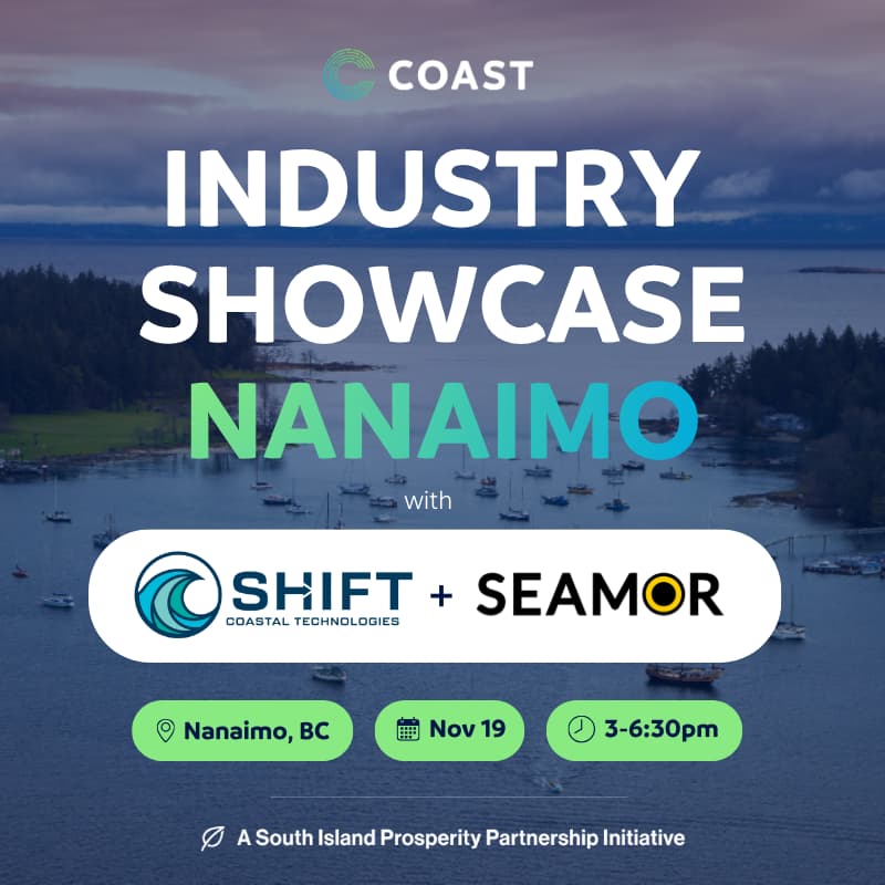 Cover Image for COAST Industry Showcase, featuring Shift Coastal Technologies & SEAMOR Marine