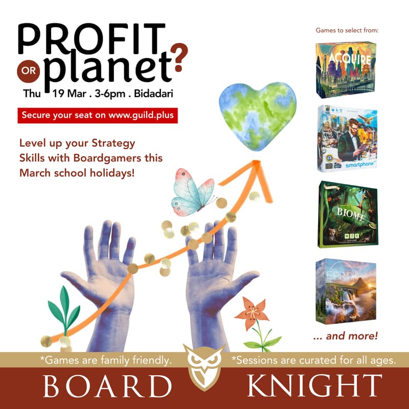 Cover Image for 'Profit or Planet' BOARD KNIGHT: Boardgaming on 'Growth' with Families & Friends
