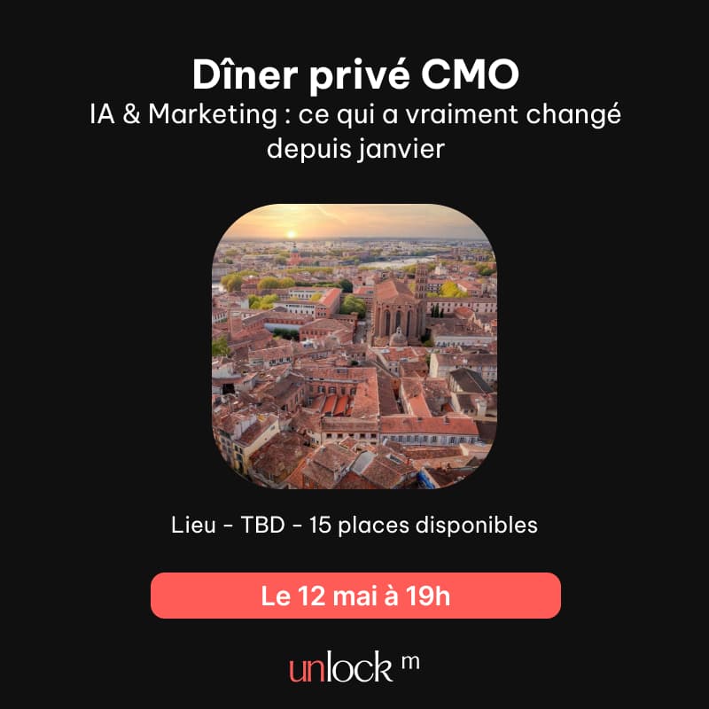 Cover Image for Dîner privé CMO : Ce que l'IA a concrètement changé dans nos stratégies marketing