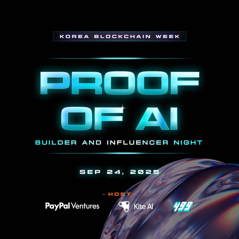 Cover Image for Proof of AI - Builder and Influencer Night @KBW by PayPal Ventures & KITE AI & 499