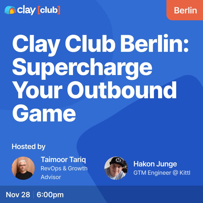 Cover Image for Clay Club Berlin: Supercharge Your Outbound Game