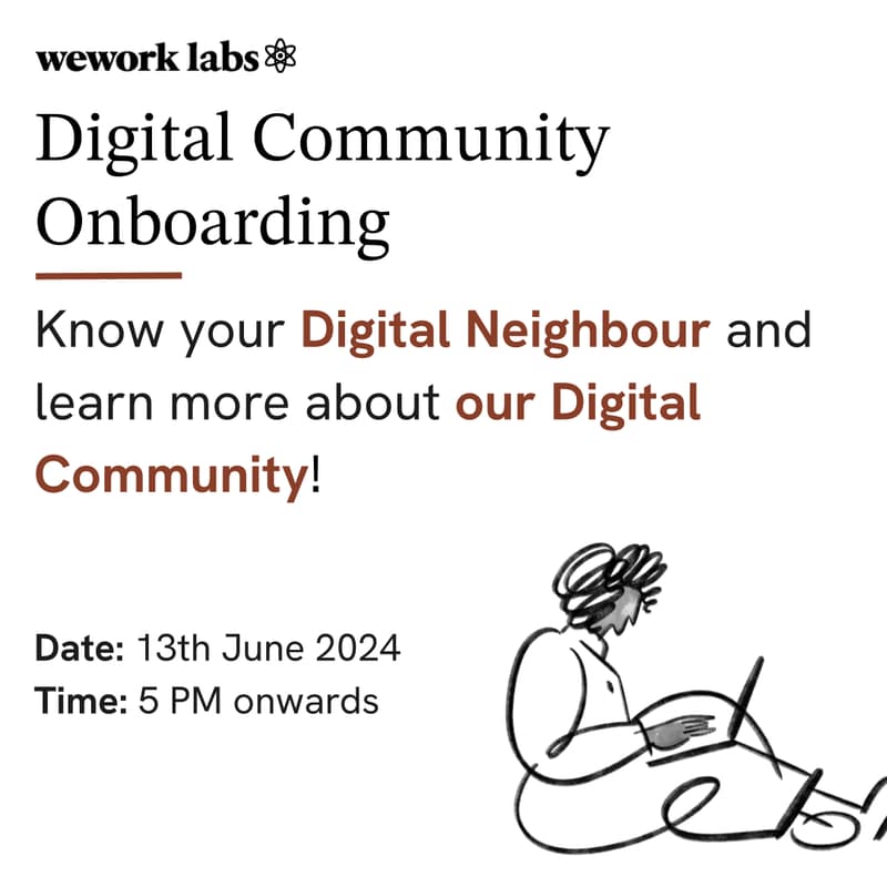 Cover Image for [Virtual] WeWork Labs Digital Community Onboarding 🧘🏽