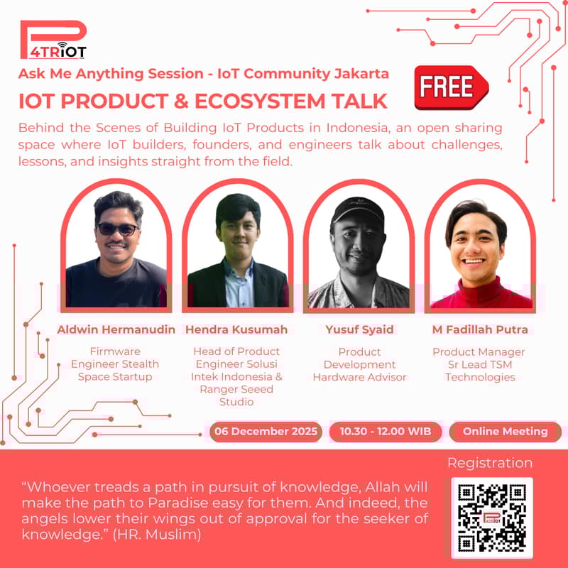 Cover Image for P4TRIOT HUB: Ask Me Anything session IoT Community Jakarta