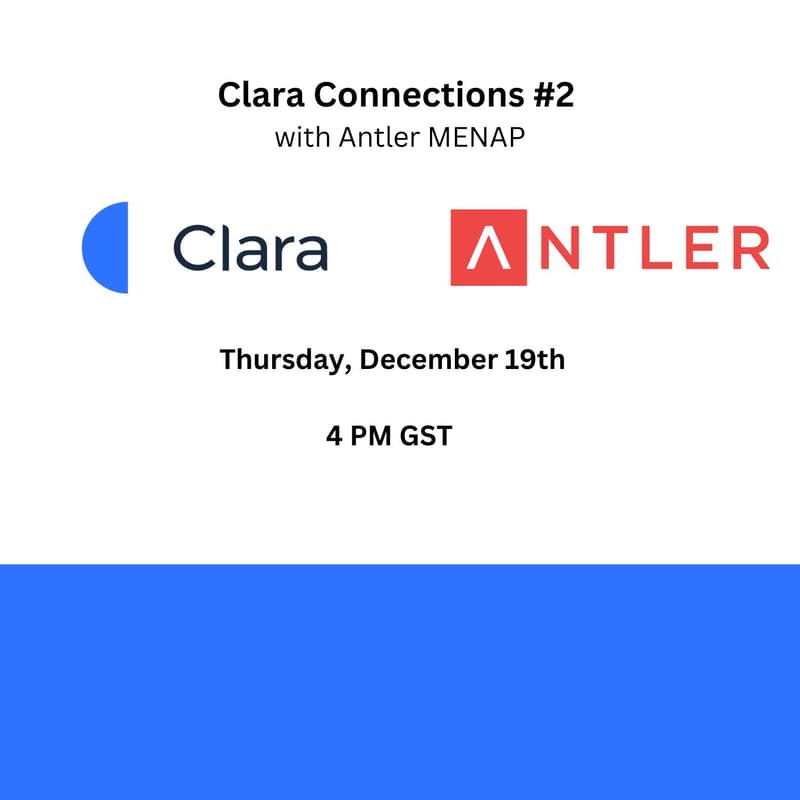 Cover Image for Clara Connections #2 with Antler MENAP