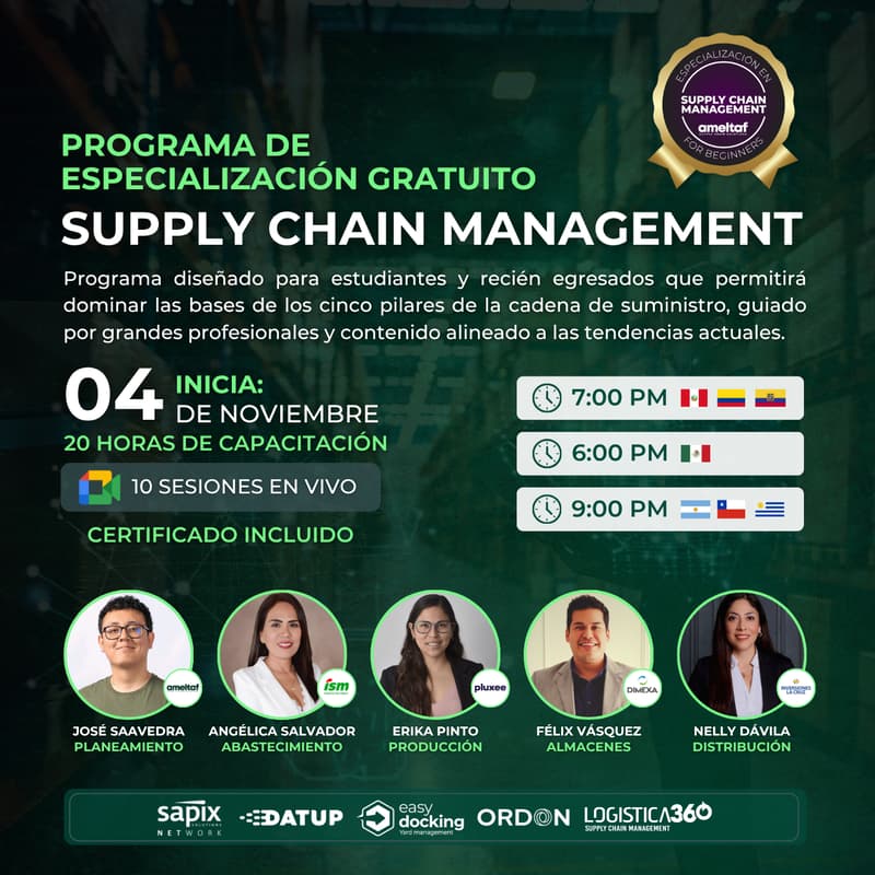 Foto de portada de Programa de Especialización Gratuito en Supply Chain Management