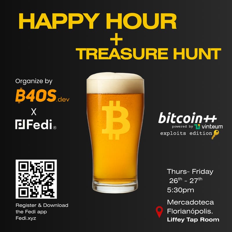 Cover Image for B4OS Happy Hour @ BTC++