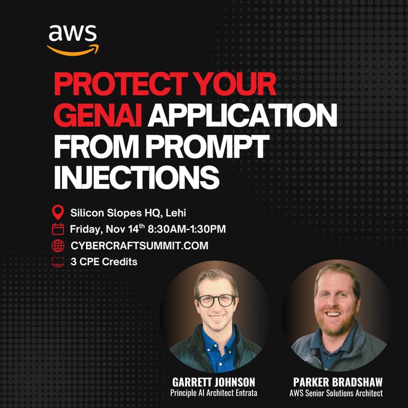 Cover Image for CyberCraft Summit AWS Workshop: Protect Your GenAI Application From Prompt Injections