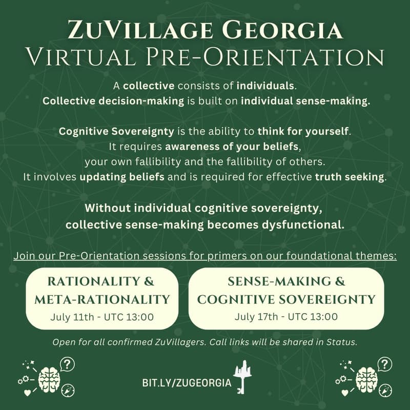 Cover Image for Pre-Orientation: Sense-Making & Cognitive Sovereignty