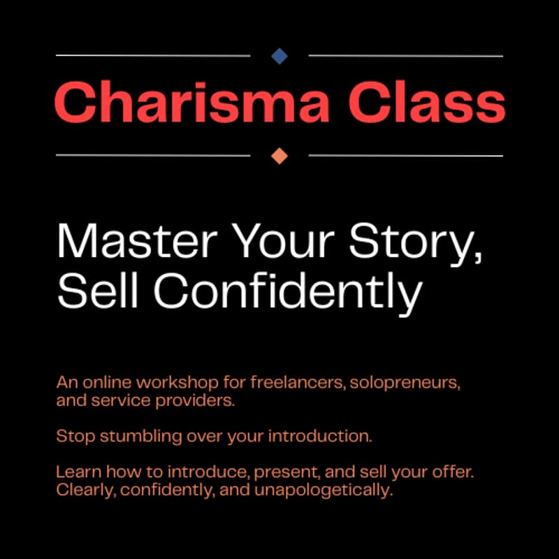 Cover Image for Charisma Class: Master Your Story, Sell Confidently