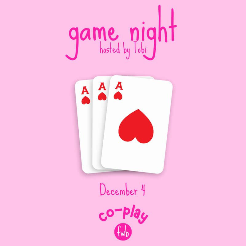 Cover Image for fwb co-play 🎲 game night hosted by Tobi