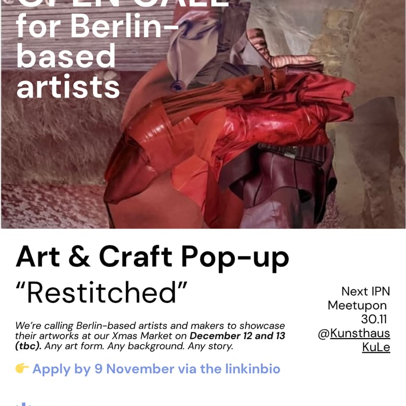 Cover Image for "RESTITCHED" Open Call for Art & Craft Xmas Market