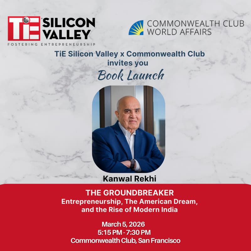 Cover Image for Kanwal Rekhi Book Launch | March 5 at Commonwealth Club SF