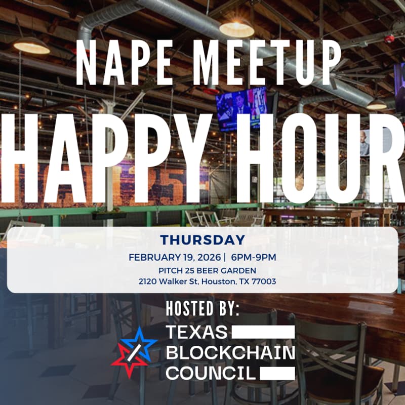 Cover Image for NAPE Happy Hour Hosted by the Texas Blockchain Council