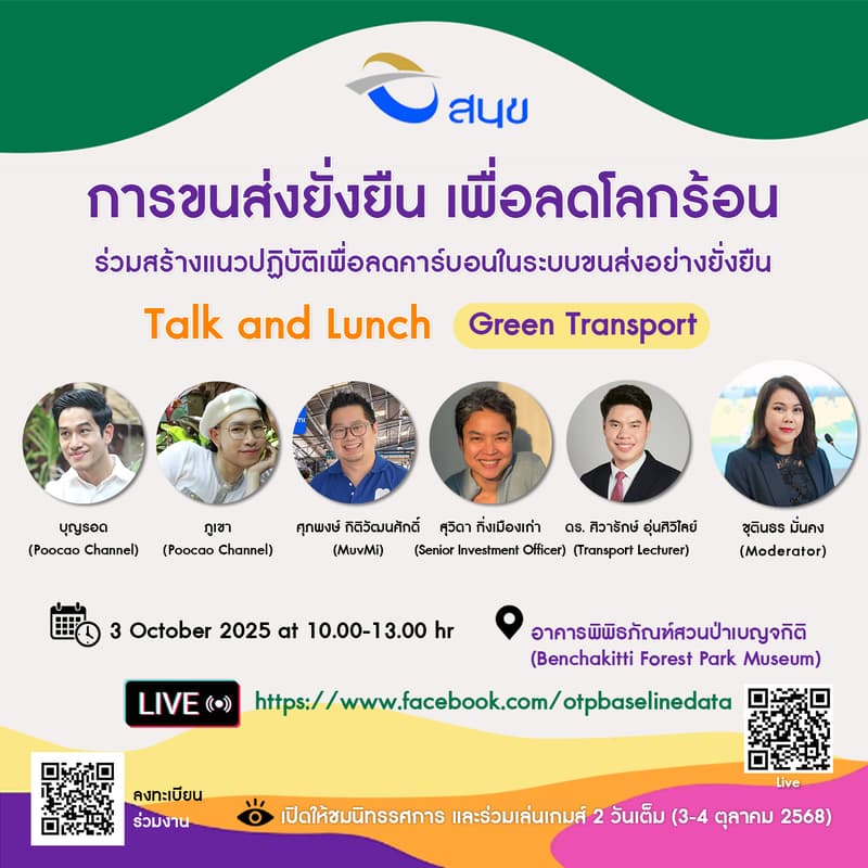 Cover Image for Sustainable Transport for Climate Change Mitigation l การขนส่งยั่งยืน เพื่อลดโลกร้อน