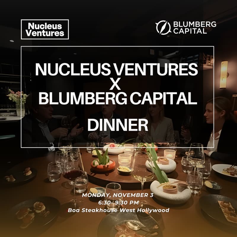 Cover Image for Nucleus X Blumberg Capital VC Investment Dinner