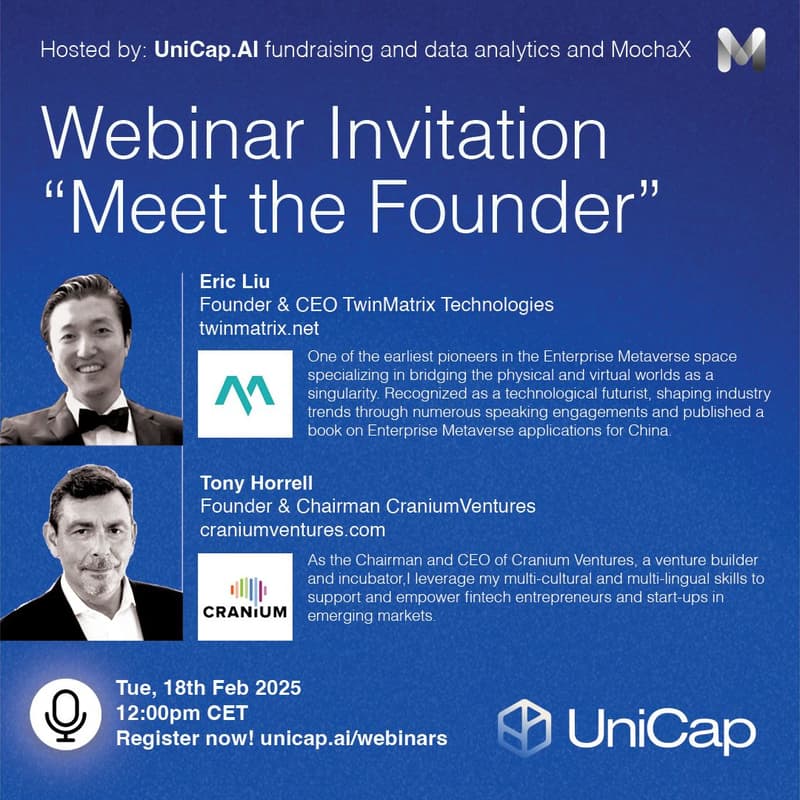 Cover Image for UniCap AI exclusive invitation to 'Meet The Founder'