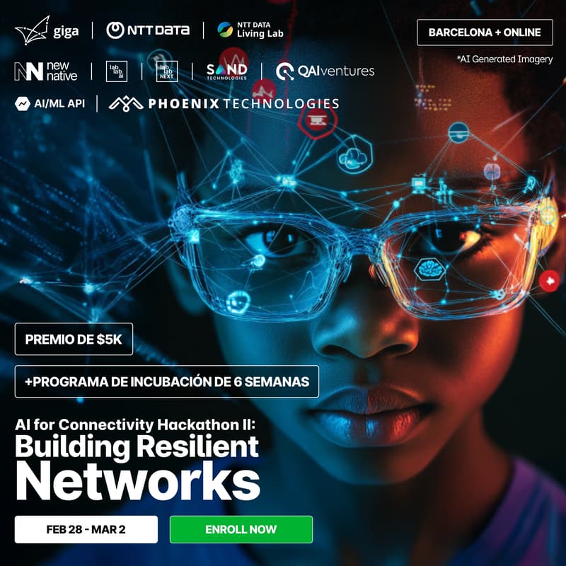Cover Image for AI for Connectivity Hackathon II: Building Resilient Networks ($5k prize pool!)