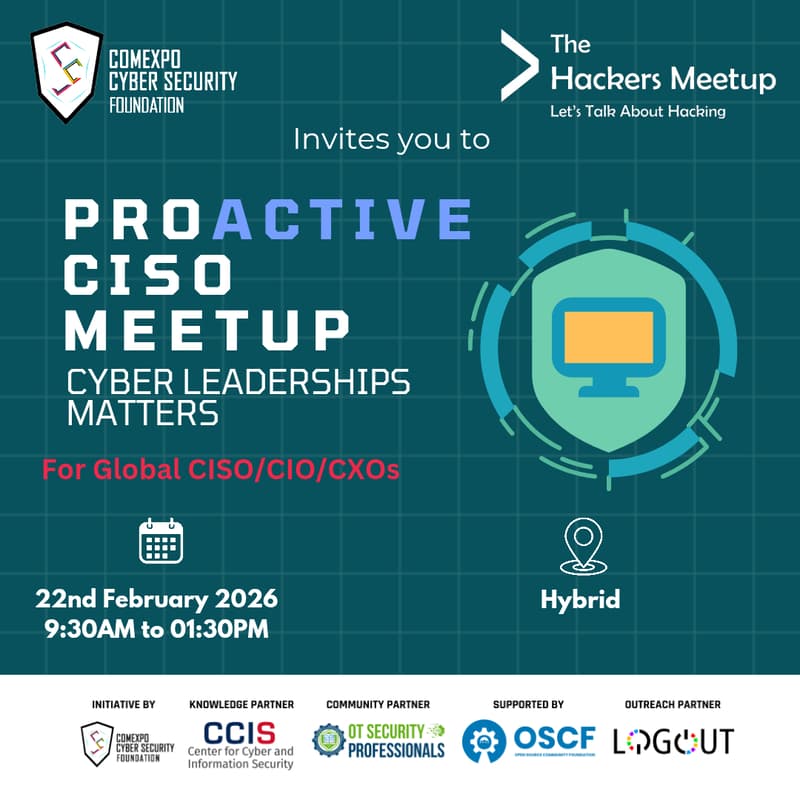 Cover Image for ProActive CxOs | The Hackers Meetup Vadodara - 22 February 2026