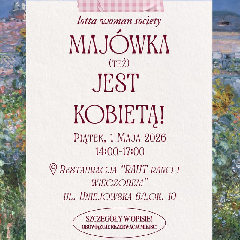 Cover Image for MAJÓWKA (też) JEST KOBIETĄ! - Wydarzenie Lotta Woman Society