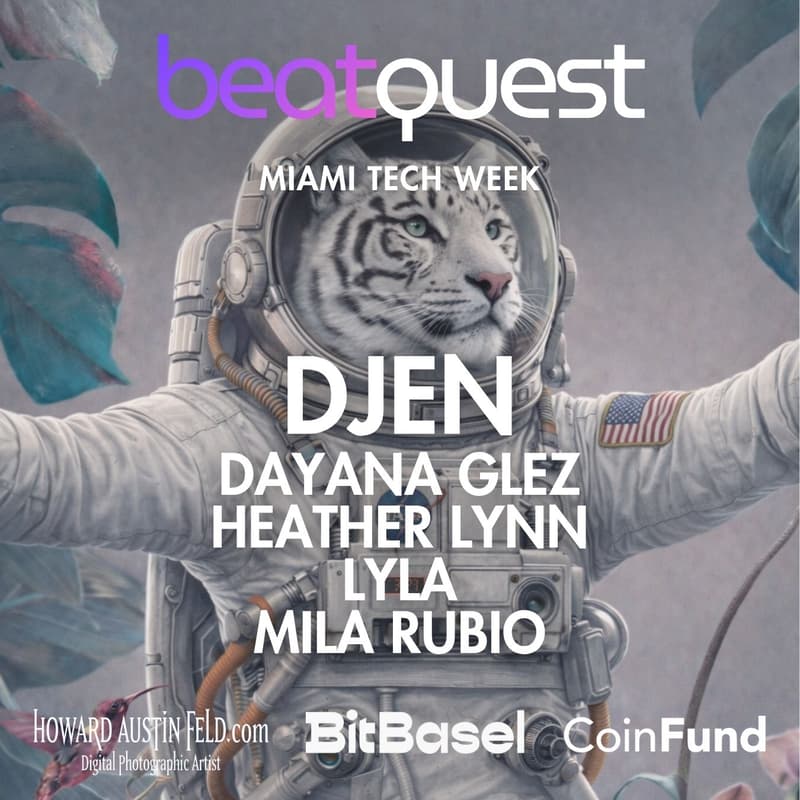 Cover Image for BeatQuest: Night One · Miami Tech Week · Five Female DJs · The Roof at The Moore · 7 PM till Late