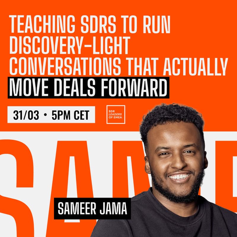 Cover Image for Teaching SDRs to Run Discovery-Light Conversations That Actually Move Deals Forward