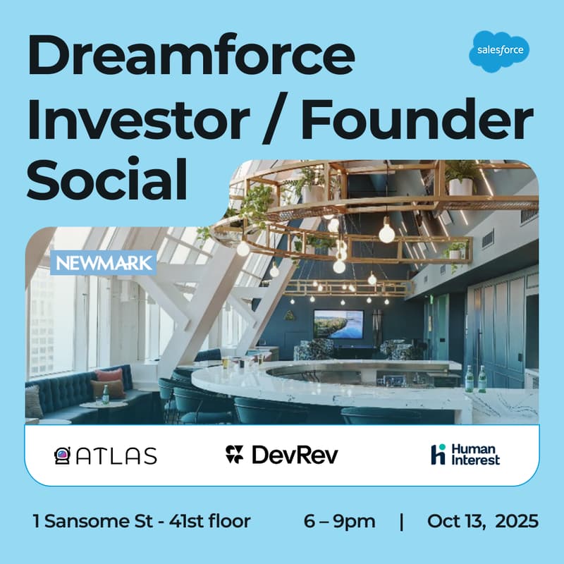 Cover Image for Dreamforce Investor/Founder social