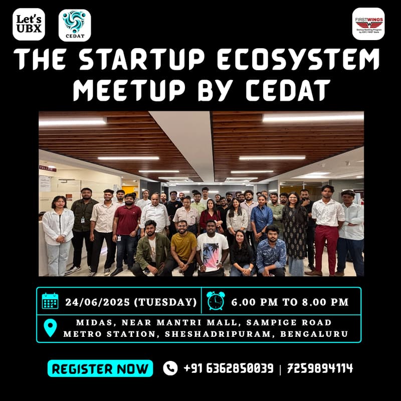 Cover Image for The Startup Ecosystem Meetup by CEDAT