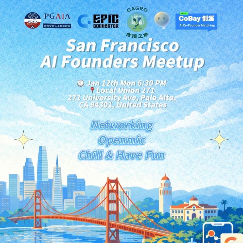 Cover Image for San FranciscoAl Founders Meetup